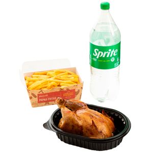 Combo Pollo Rostizado + Papas Fritas + Gaseosa 2.25L