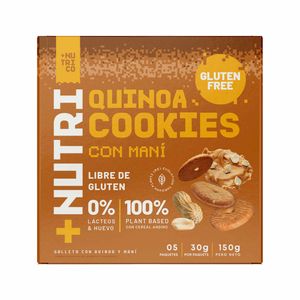 Galleta +NUTRI CO Maní sin Gluten Caja 150g