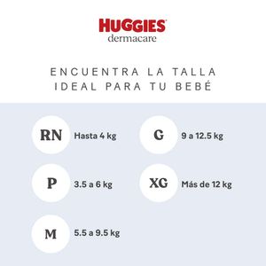 Pañal HUGGIES Dermacare Talla G Paquete 48un