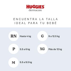 Pañal HUGGIES Dermacare Talla M Paquete 58un