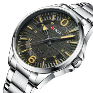 Reloj Análogo Curren Original KREd240212 para Hombre Acero Color Plateado