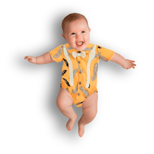 Enterizo Para Bebe Amababa Color Amarillo Talla 03 Meses