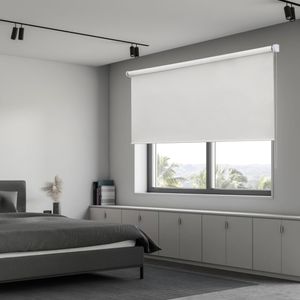 Cortina Roller Black Out Sooth Blanco 200/196x220cm Inspire