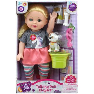 Muñeca New Adventures Lil Tots Talking Cuidado De Mascotas