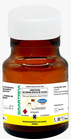 Insectisida de Rapido Efecto de Volteo Smartrina Cipermetrina 20% EC