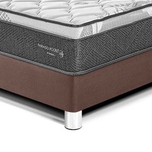 Dormitorio Pocket Star Queen Cabecera Loft + 2 Almohadas + 1 Protector Chocolate