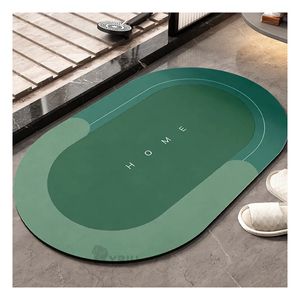 Tapete Forma Ovalada en Color Verde Y+Papel de Regalo