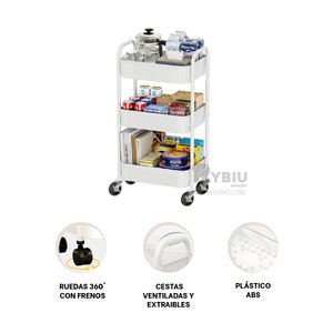 Organizador Shelby para Mantener Ordenado y Limpio Blanco