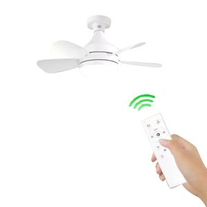 Ventilador de Techo Orange 5 Aspas Foco LED Luz Fría/Cálida/Neutra 30W + Control