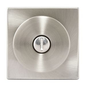 Chapa Pomo de Baño Bilbao Bronce/Acero Plata Kwikset