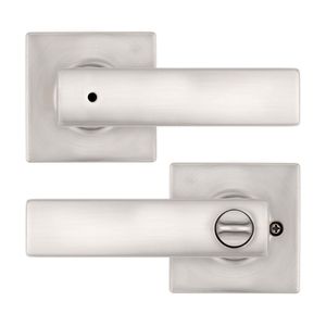 Manija de Baño Breton Bronce/Acero Plata Kwikset