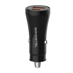 Cargador de Auto Somostel SMS-A96 PD Tipo C & Quick Charge 3.0 38W - Aleatorio