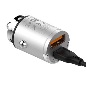 Cargador de Auto Somostel SMS-A40 PD Tipo C & Quick Charge 3.0 30W