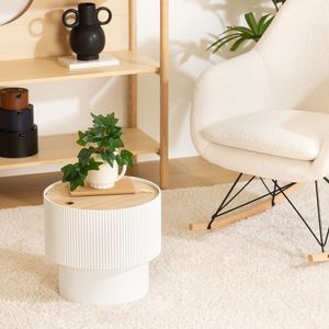 Mesa auxiliar Blanca con almacenaje Casa del Mediterráneo Atmosphera