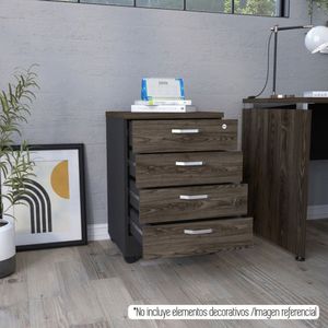 Archivador Bajo Home Office - Negro