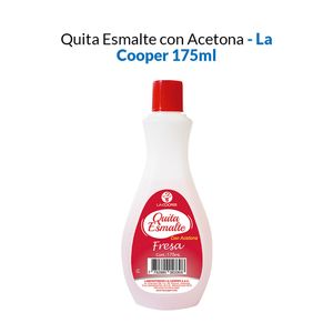 Quita Esmalte con Acetona Fresa La Cooper 165ml