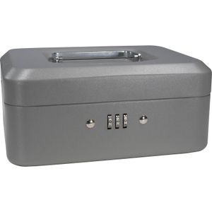 Caja de Efectivo Barska de 8 con Cerradura de Combinación Gris