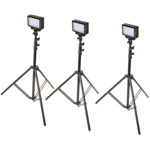 Kit de Iluminación para Estudio en Cámara Bescor Three Point Led 70