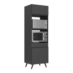 Mueble para Microondas Aries color Negro 2 puertas TU MESITA