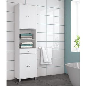 Mueble Vertical de Baño Amadeus color Blanco TU MESITA