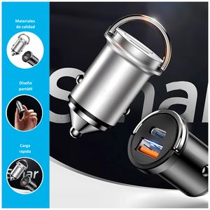Cargador Conector USB de 25W para Autos