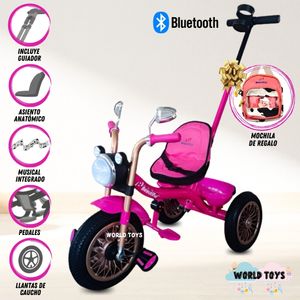 Triciclo Chavito Skyler con Mochila Fucsia