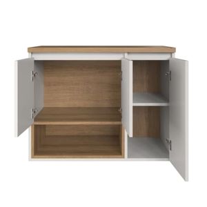 Mueble de Baño Flotante Luisa color Blanco/Duna 3 puertas TU MESITA