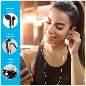 Audífonos con Micrófono SE386A de 3.5mm | Verde Limón