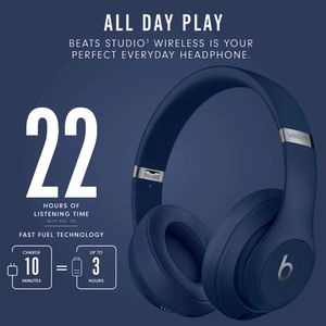 Beats Studio3 Auriculares Inalámbricos con Cancelación - Negro