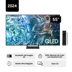 Televisor Samsung 55'' QN55Q65DAGXPE QLED 4K Q65D Tizen OS Smart TV Titan Gray