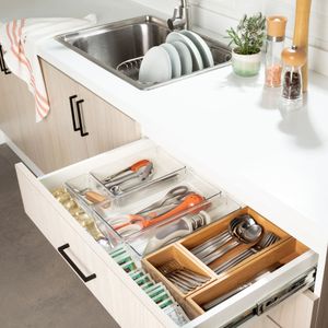 Organizador Cajón PET transparente 30,6x15,3x5,6 cm