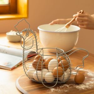 Canasto para Huevos con Forma de Gallina 35 x 18 x 25 cm