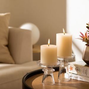 Candelabro Vidrio Doble S 10 x 9,3 cm