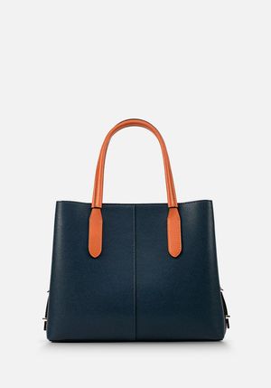 CARTERA DE CUERO EN DOS COLORES