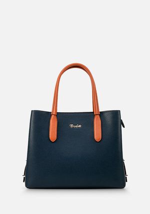 CARTERA DE CUERO EN DOS COLORES