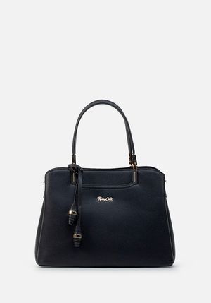 CARTERA DE MANO EN CUERO GRABADO