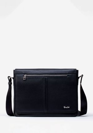 MORRAL GRANDE EN CUERO GRABADO