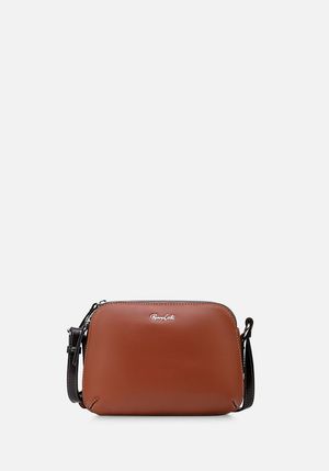 MORRAL PEQUEÑO EN CUERO LISO Y GRABADO
