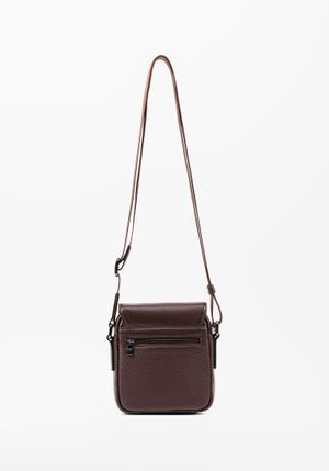 MORRAL PEQUEÑO EN CUERO GRABADO