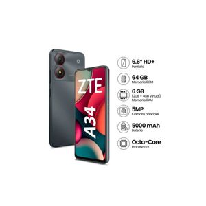 Smartphone ZTE BLADE A34 2+64GB - GRIS
