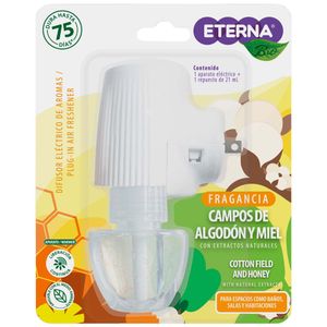 Ambientador Eléctrico ETERNA + 1 Repuesto Algodón Miel 21ml PV