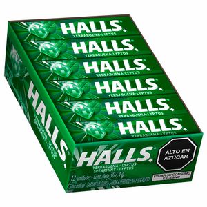 Caramelos HALLS 9S Yerbabuen Paquete 12un