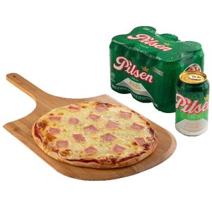 1 Pizza Americana + Pilsen Sixpack 355ml