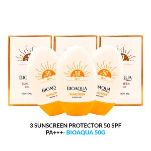 Sunscreen Protector 50 Spf Pa+++ 50G Bioaqua 3 Unidades