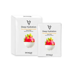 Mascarilla Facial De Esencia De Pitahaya De Hidratación Profunda V7 30G X 10Pcs Bioaqua