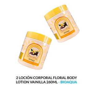 Locion Corporal Floral Body Lotion Vainilla 260Ml Bioaqua 2 Unidades