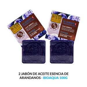 Jabón De Aceite Esencia De Arandanos 100G Bioaqua 2 Unidades