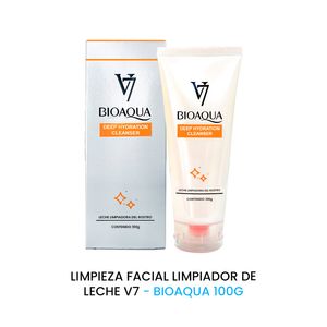 Limpieza Facial Limpiador De Leche V7 Hidratación Profunda 100G Bioaqua
