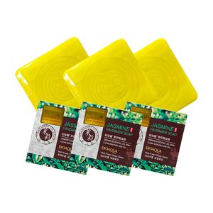 Jabón Natural De Jazmin Bioaqua 100G Desintoxicante 3 Unidades