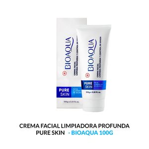 Crema Facial Limpiadora Profunda Pure Skin 100G Bioaqua